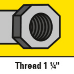 1 ¼" Gewindeanschluss