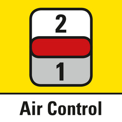 2-stufig regelbare Temperatur- und Gebläseleistung