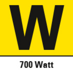 700 Watt Leistungsaufnahme