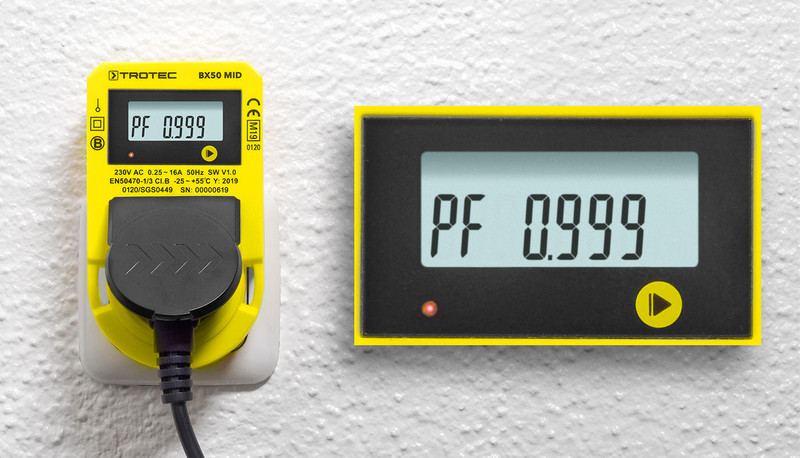 Affichage du facteur de puissance