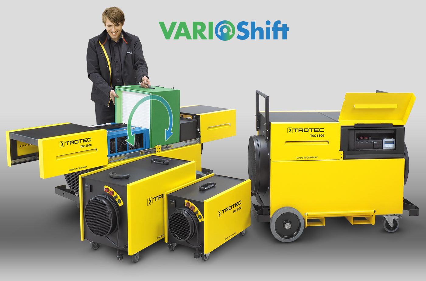 Alle TAC-modellen met Vario-Shift-functie