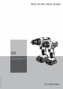 Bedienungsanleitung Akku-Bohrschrauber PSCS 10-16V / PSCS 10-20V (DE)