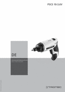 Bedienungsanleitung Akku-Schrauber PSCS 10-3,6V (DE)