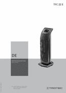 Bedienungsanleitung Heizlüfter TFC 22 E (DE)