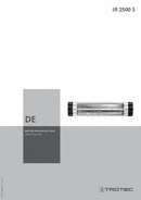 Bedienungsanleitung Infrarot Heizstrahler IR 2500 S (DE)