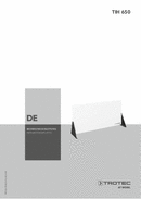 Bedienungsanleitung Infrarotheizplatte TIH 650 (DE)
