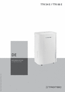 Bedienungsanleitung Luftentfeuchter TTK 54 E / TTK 66 E (DE)