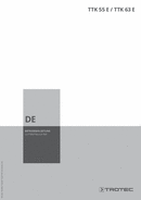 Bedienungsanleitung Luftentfeuchter TTK 55 E / TTK 63 E (DE)