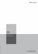 Bedienungsanleitung Luftentfeuchter TTK-I 110 E (DE)
