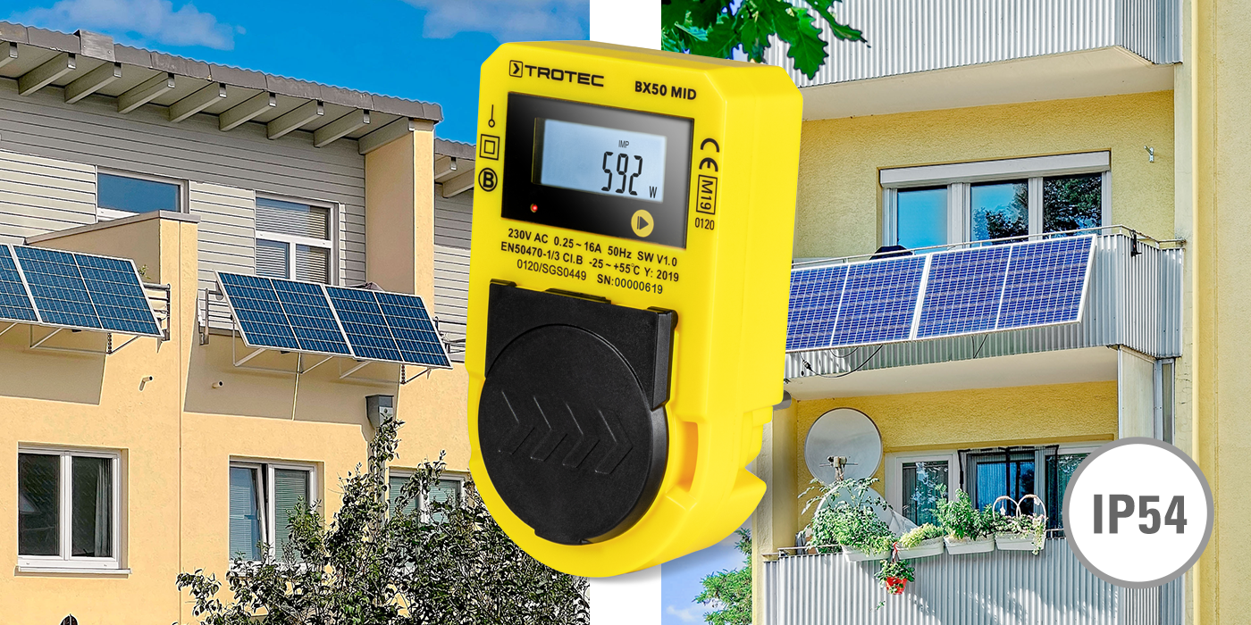 BX50 MID: ideale per il calcolo preciso dell'immissione in rete di centrali elettriche a balcone