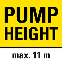 Delivery head of 11 metres