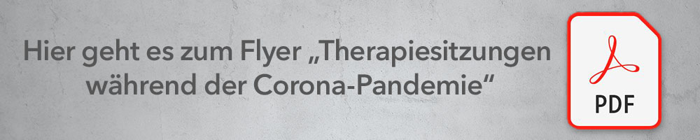 Download: Info-Flyer für Therapiesitzungen während der Corona-Pandemie