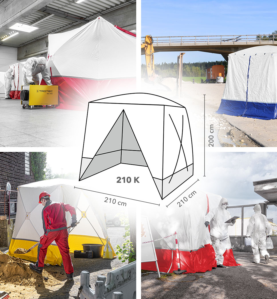 Bauzelt Pop Up Zelt Montagezelt Zelt Arbeitszelt blau/ Weiß weiß/ blau 