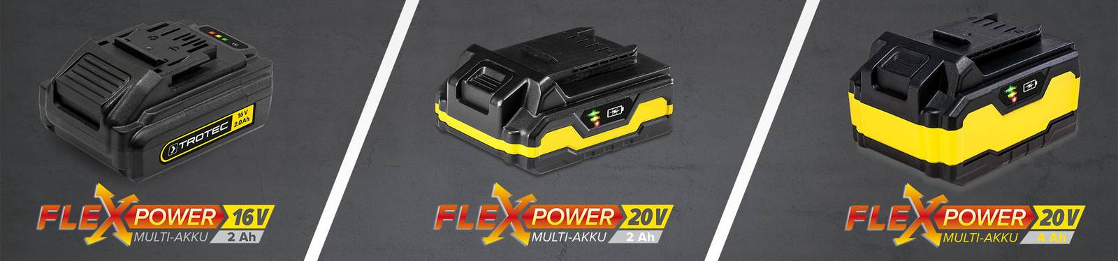 Flexpower – das innovative Multiakku-System von Trotec