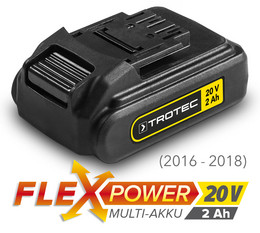 Flexpower-Multiakku (20 V, 2 Ah) für Bestandsgeräte bis 2018