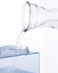 Freshly boiled tap water may be used