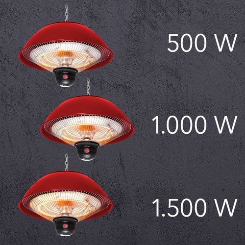 IR 1510 SC – 3 heating levels