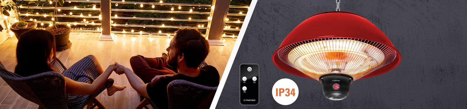 IR 1510 SC: calefactor radiante de techo infrarrojo