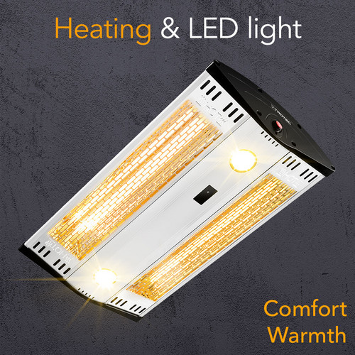 IR 2000 C - potencia de calefacción 2 y luz led