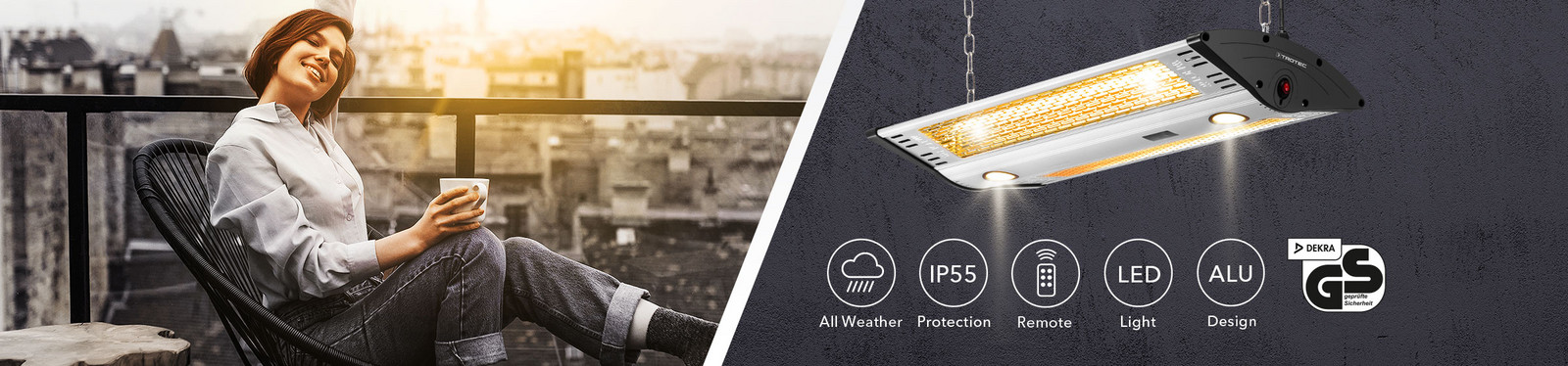 IR 2000 C - riscaldatore a soffitto