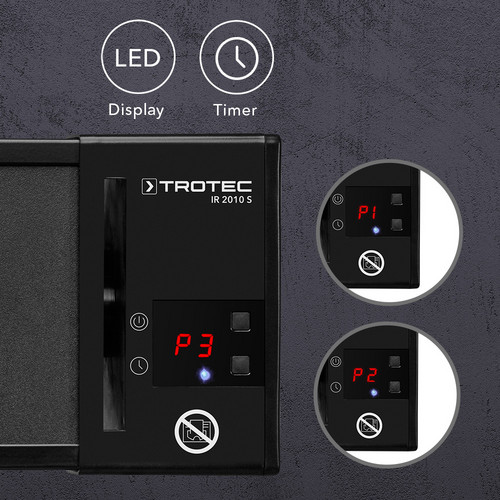 IR 2010 S – display LED e funzione timer