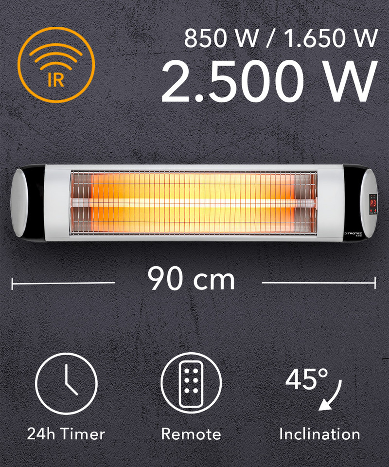 IR 2570 S – 2.500 W + afstandsbediening
