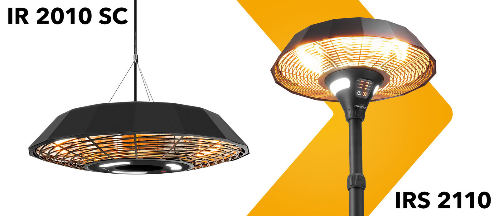 IRS 2110 – calefactor radiante de pie de diseño