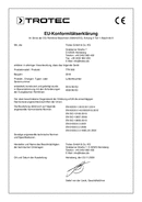 Konformitätserklärung Bautrockner TTK 800 (DE)