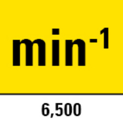 Leerlaufdrehzahl 6.500 min-1