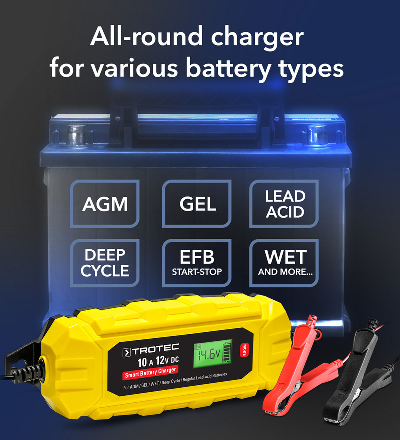 Auto-Batterie-Ladegerät, 8A 12V / 24V Auto-Batterie-Ladegerät,  vollautomatisches Auto-Batterie-Ladegerät mit LCD-Display Batterie-Ladegerät  mit mehrfachem Schutz
