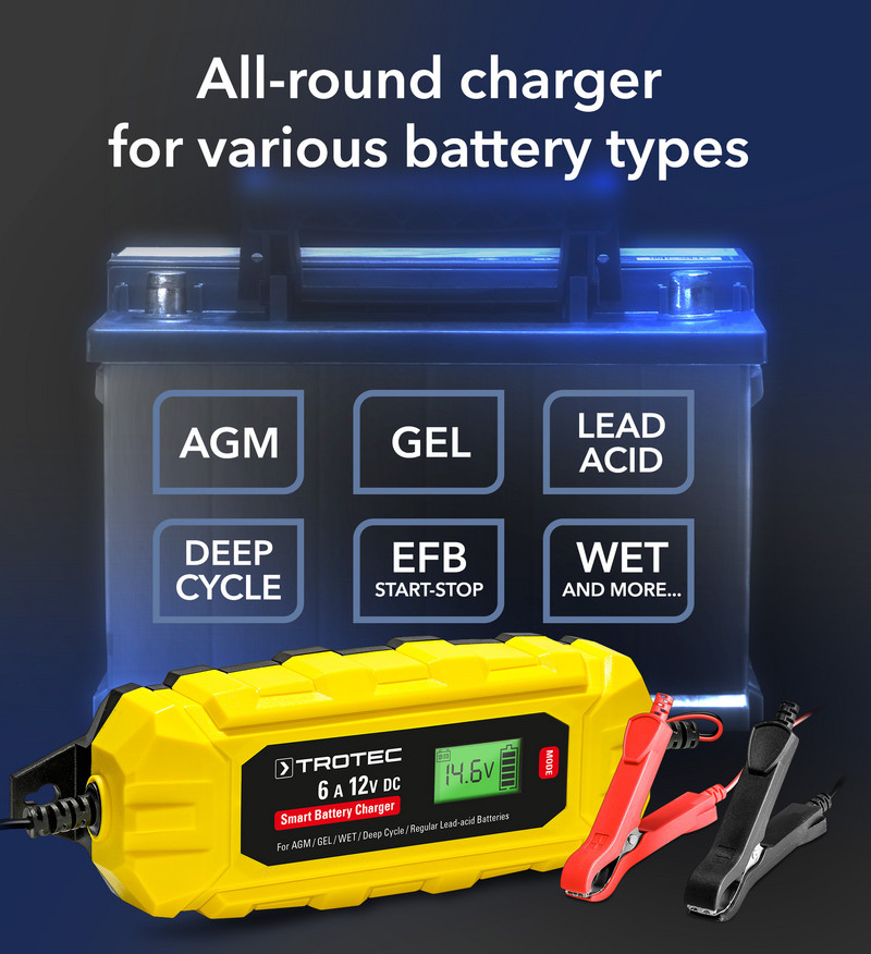 EU Standard 12V 2A Auto Motorrad Batterie Ladegerät Intelligentes