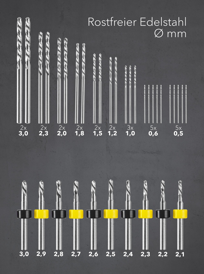 Präzisionsbohrer & HSS Mikro-Bits