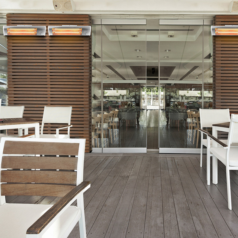 Promiennik ciepła IR 1200 S, zastosowanie w gastronomii