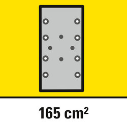 Schleiffläche Schwingschleifplatte 165 cm²