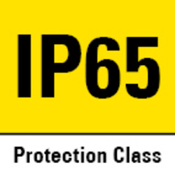 Schutzart IP65 – gegen Strahlwasser aus allen Richtungen abgedichtet