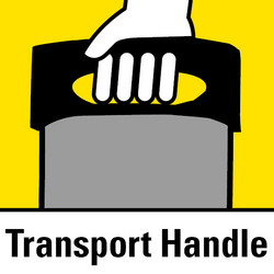 Stabiele en ergonomische draaggreep Stabiele en ergonomische draaggreep