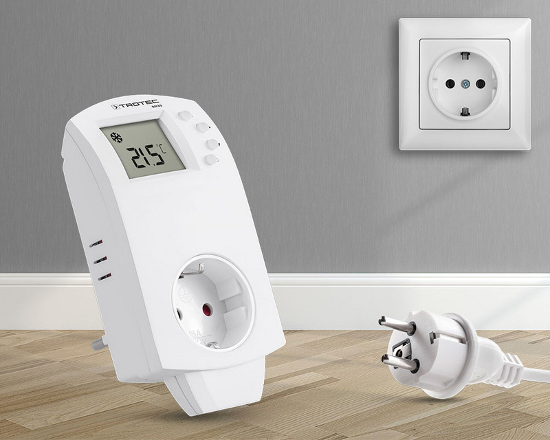 Steckdosen-Thermostat für elektrische Heizgeräte und