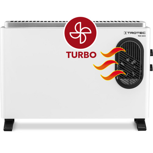 TCH 23 E – two heating levels, turbo blower and thermostat