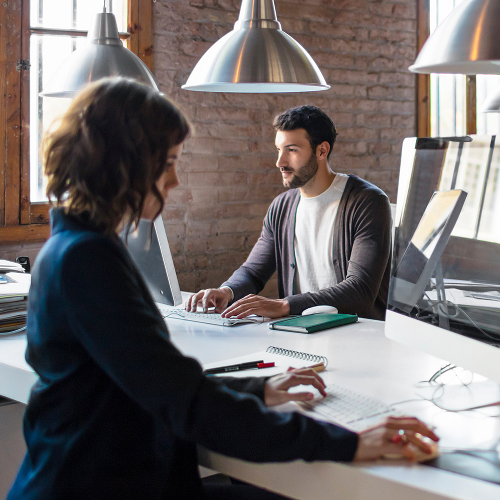 Travail concentré sur le lieu de travail