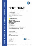 TÜV-Zertifikat Trotec Werkstatt, Auslieferungslager (DE)