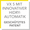 VX 5 mit innovativer HiDry-Automatik – geschütztes Patent