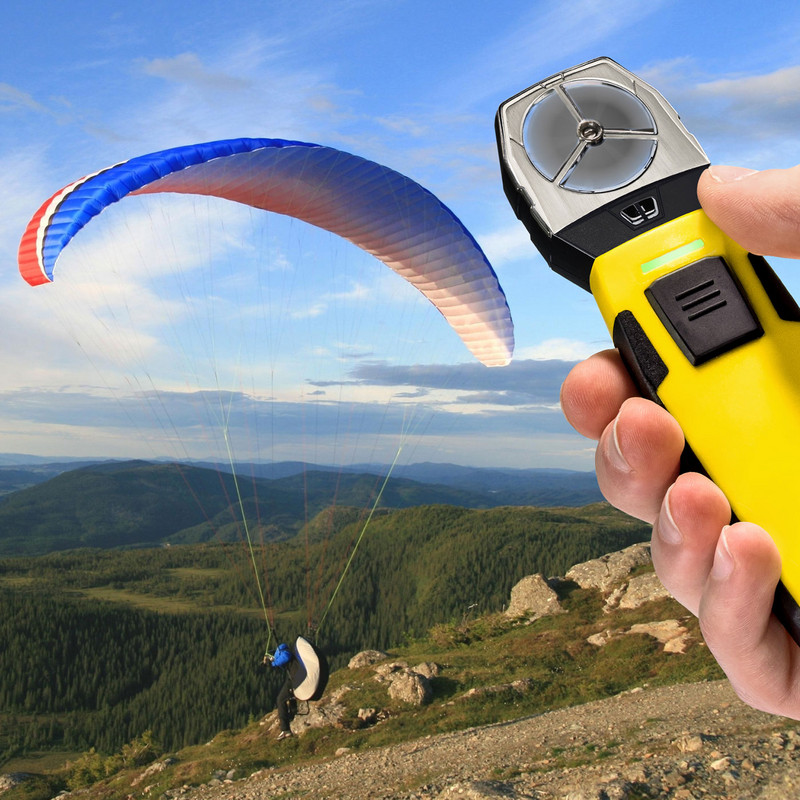 Windstärkemessung im Freizeitsportbereich