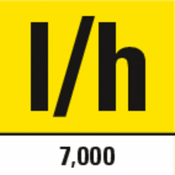 Wydajność tłoczenia 7000 litrów na godzinę Wydajność tłoczenia 7000 litrów na godzinę