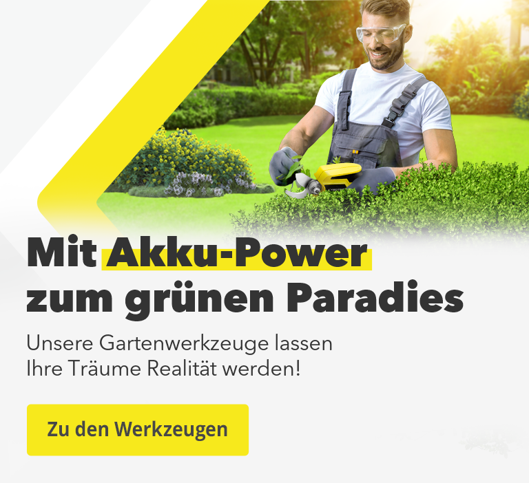 Mit Akku-Power zum grünen Paradies - Unsere Gartenwerkzeuge lassen Ihre Träume Realität werden!