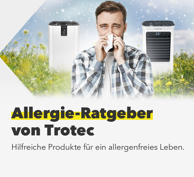Allergie-Ratgeber von Trotec - Hilfreiche Produkte für ein allergenfreies Leben.